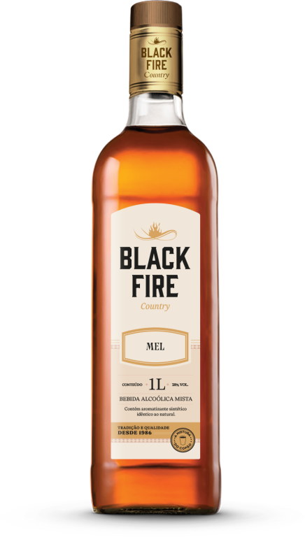WHISKY BLACK FIRE MEL 1L