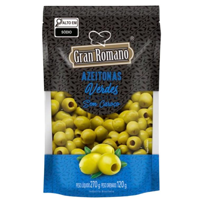 AZEITONA GRAN ROMANO S/CAROÇO 270G