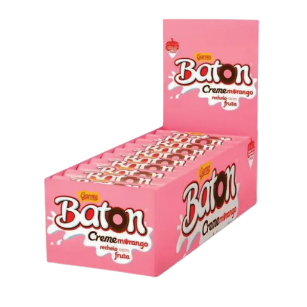 BATON RECHEADO MORANGO