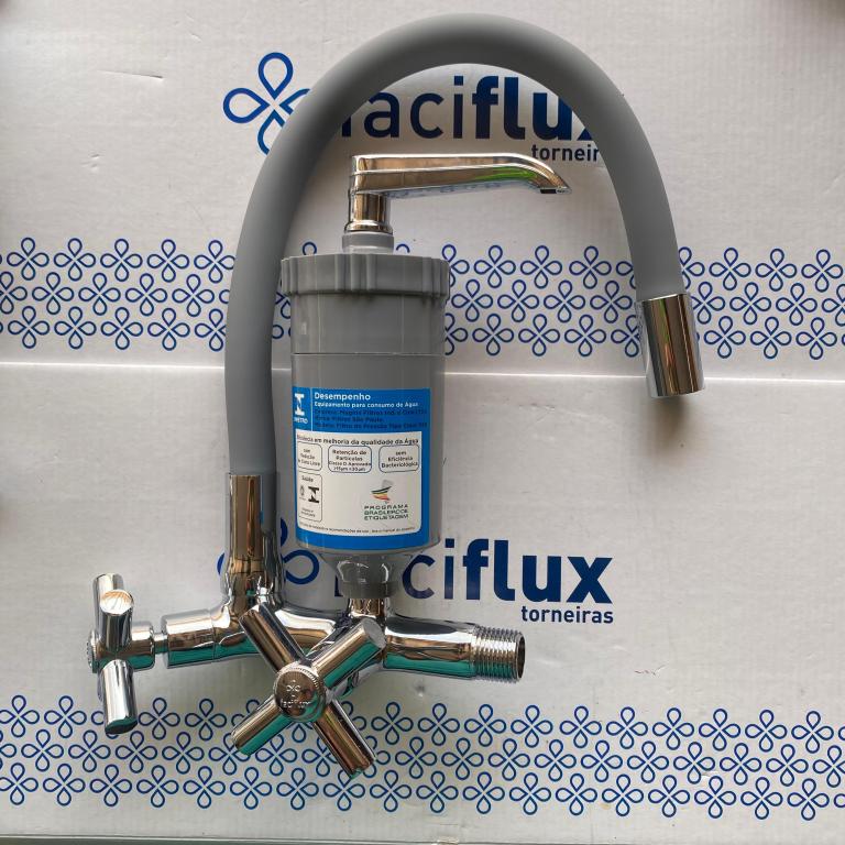 TORN BM PAREDE CINZA C/ADAP FILTRO 1/4V C-64 METAL