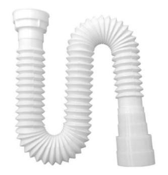 SIFÃO SANFONADO 72CM BRANCO ROSCADO TOP FLEX