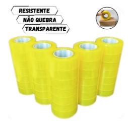 FITA ADESIVA AMARELA 300M PARA EMPACOTAMENTO