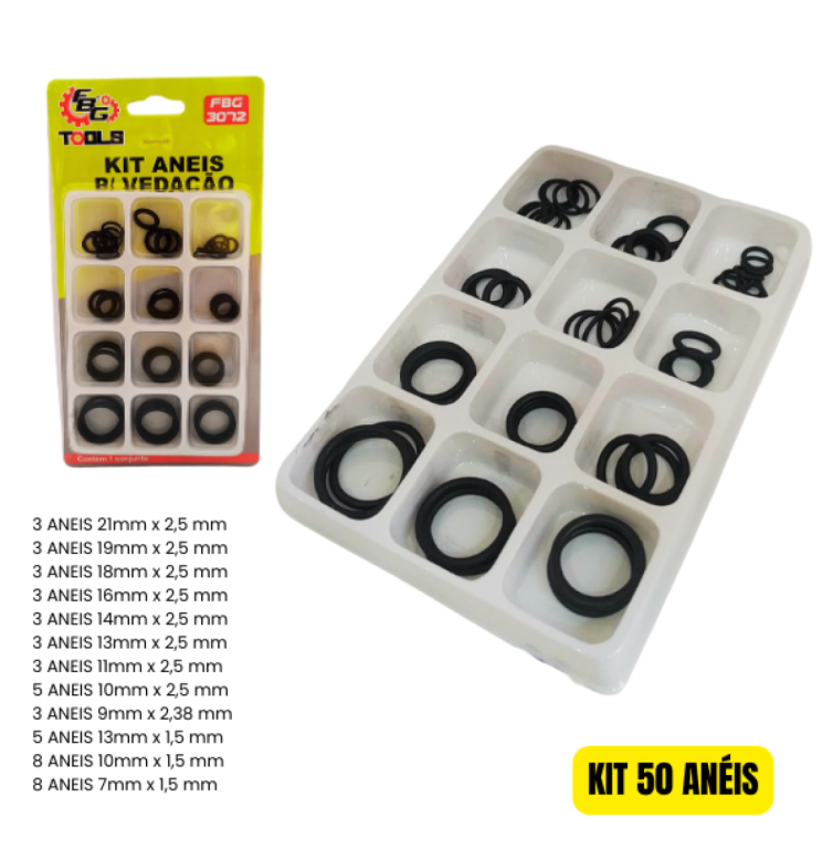 KIT ANEIS P/ VEDAÇÃO