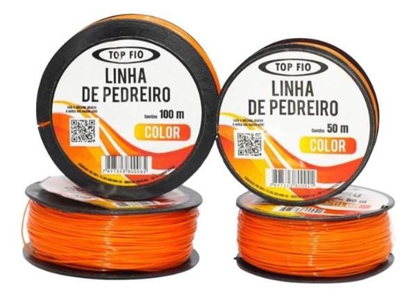 LINHA PARA PEDREIRO COLORIDA TOPFIO 100 METROS ( DUZIA)