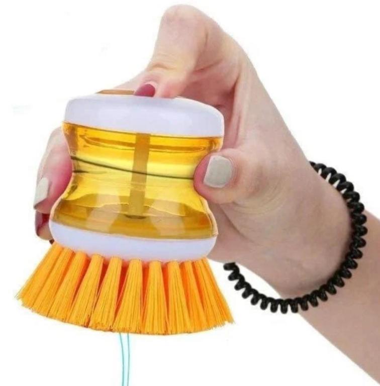 ESCOVA LIMPEZA C/RECIPIENTE /DETERGENTE  MULTIUSO (BREVE)