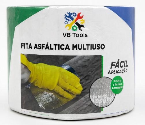 FITA ASFALTICA MULTI USO ALUMINIZADA 15CMX10M VBTOOLS