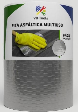 FITA ASFALTICA MULTI USO ALUMINIZADA 20CMX10M VBTOOLS