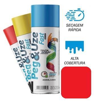 TINTA SPRAY PEG&UZE USO GERAL VERMMELHO 300 ML
