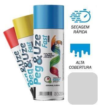 TINTA SPRAY PEG&UZE USO GERAL CINZA CLARO 300 ML