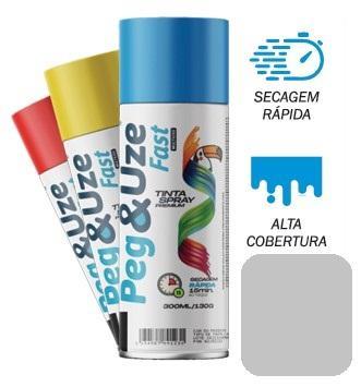 TINTA SPRAY PEG&UZE USO GERAL CINZA MEDIO 300 ML