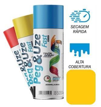 TINTA SPRAY PEG&UZE USO GERAL AMARELO 300 ML