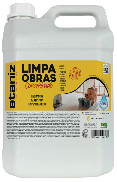 LIMPA OBRA GL  ETANIZ 5 LITROS