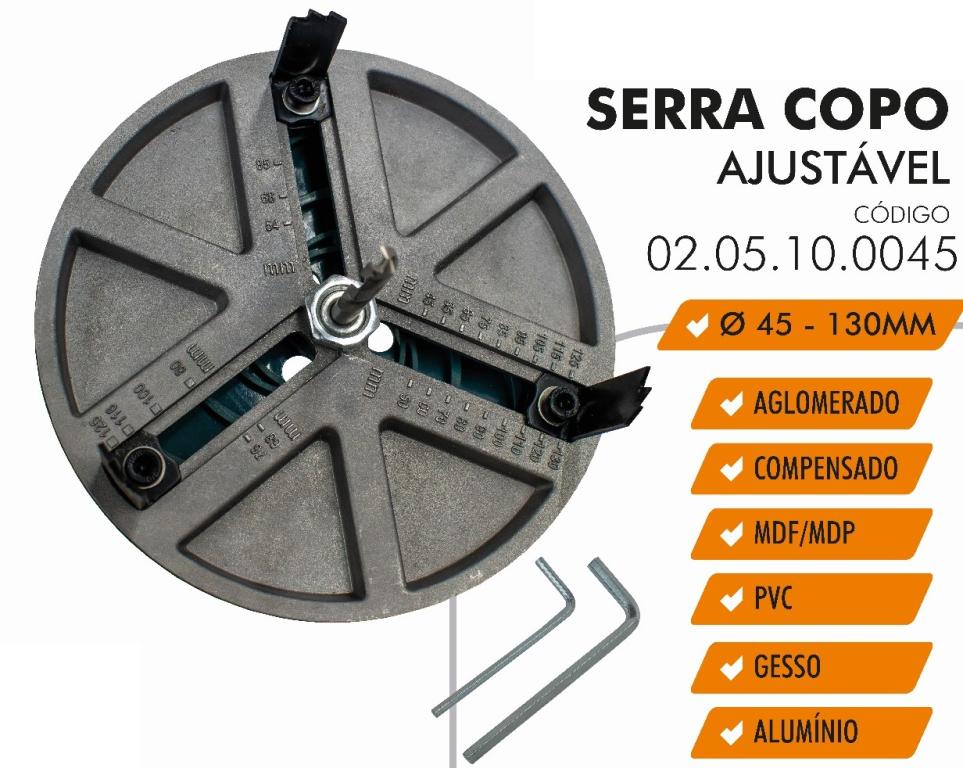 SERRA COPO AJUSTAVEL 45-130MM POWER FER