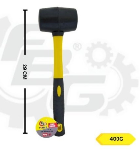MARTELO DE BORRACHA 400G PRETO