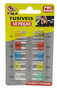 KIT DE FUSIVEIS COM 10 PEÇAS