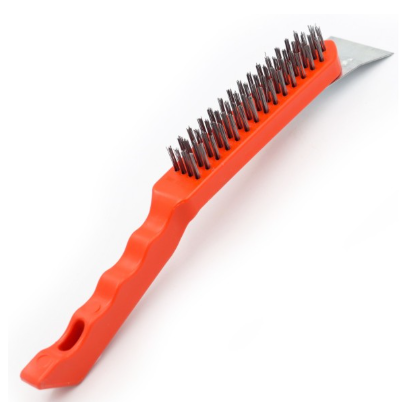 ESCOVA DE AÇO COM RASPADOR