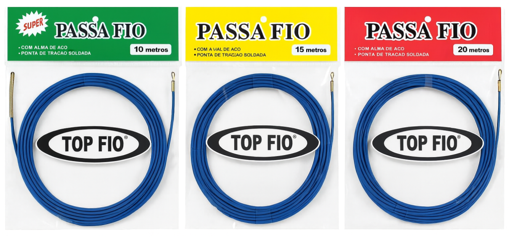 PASSA FIO ALMA DE AÇO COM PONTA DE TRAÇÃO SOLDADA 15 METROS