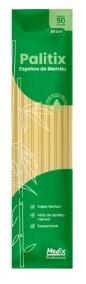 ESPETOS DE BAMBU 25CM 4MM PACOTE COM 50 UNIDADES PALITIX