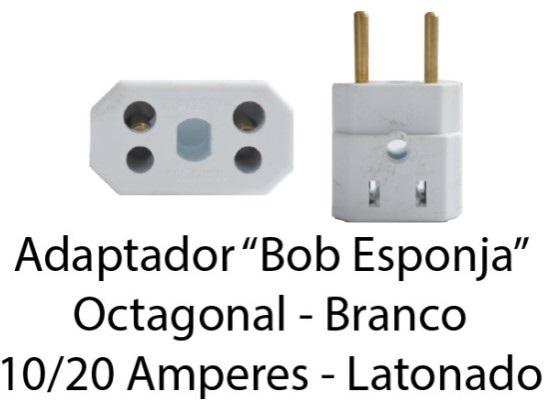 ADAPTADOR BB OCTAGONAL 10 E 20 A BRANCO
