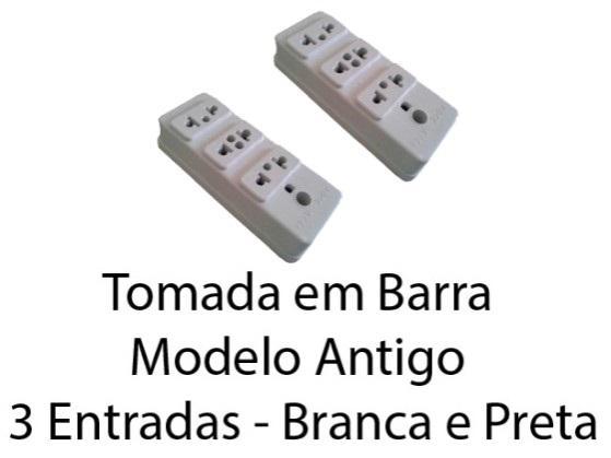 TOMADA BARRA PADRAO ANTIGO 3 SAIDAS