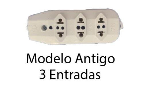 TOMADA EM BARRA - 3 TOMDAS PADRAO ANTIGO LATAO