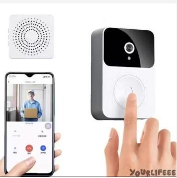 CAMPAINHA COM CAMERA VIDEO SEM FIO HD WIFI SMARTHOME
