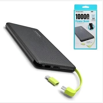 CARREGADOR PORTATIL PINENG 10000mah POWER BAN ADAPTADOR TIPO C