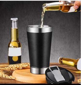 COPO TERMINO TIPO STANLEY 478 ML E ABRIDOR CORES SORTIDAS LISO