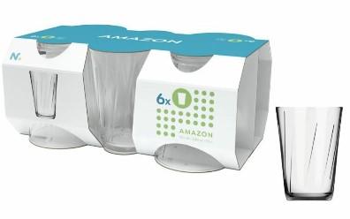 JOGO DE COPOS CRISTAL COM 6 UNIDADES