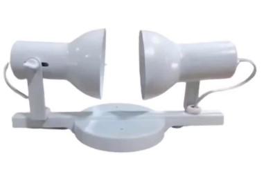 LUMINARIA SPOT TRILHO DUPLO  DIRECIONAL BRANCO