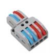 CONECTOR ALAVANCA DERIVAÇÃO, 2X4 POLOS, 0,08-2,5(4.0MM2), 32A, 250V