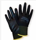 LUVA PUB+ TAM M (8) NYLON COM BANHO DE PU PRETA PR