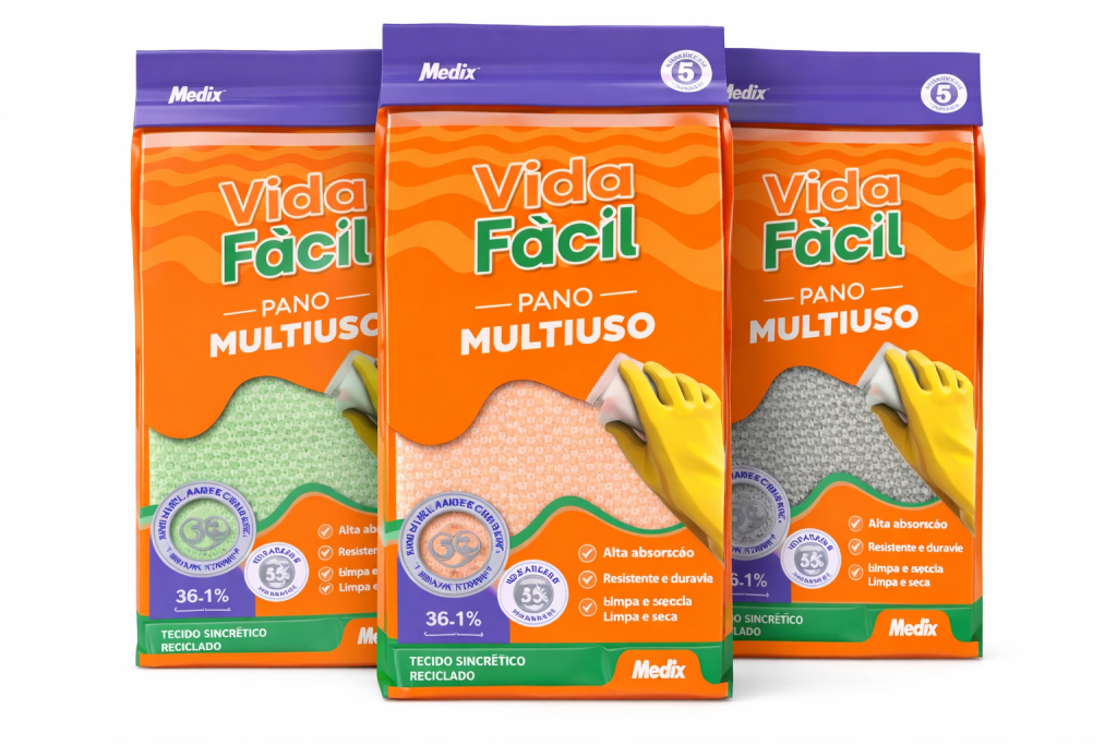 PANO MULTIUSO ANTIBAC AZUL 45GR 30CM X 50CM C/5UN