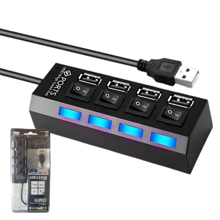 HUB USB 2.0 4 PORTAS
