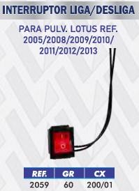 INTERRUPTOR LIGA/DESLIGA P/ REF. 2005-2008/13 200/1