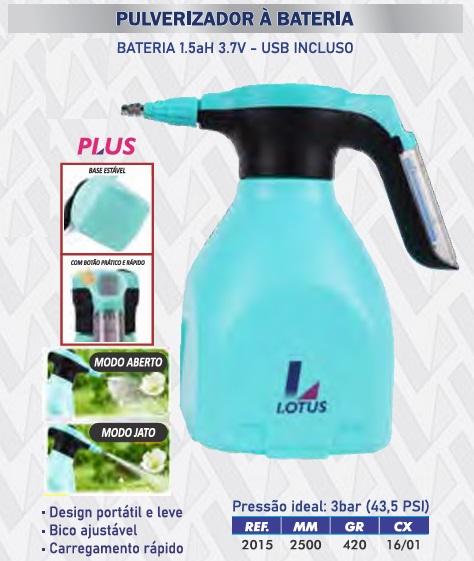PULVERIZADOR A BATERIA 2500ML 1.5Ah PLUS - 20/1
