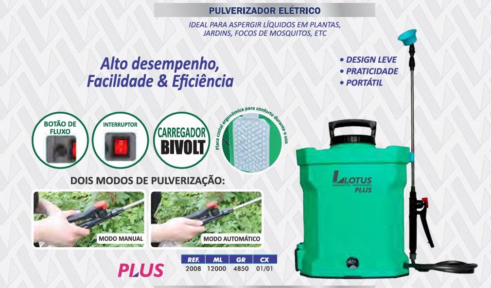 PULVERIZADOR ELÉTRICO 12000ML PLUS - 1/1