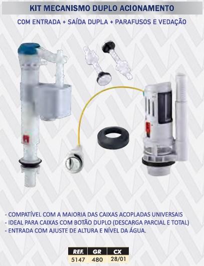 KIT REPARO MECANISMO DUPLO ACIONAMENTO UNIVERSAL LOTUS