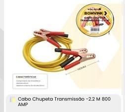 CABO DE TRANSMISSAO DE CARGA BATERIA 800A 2.2M