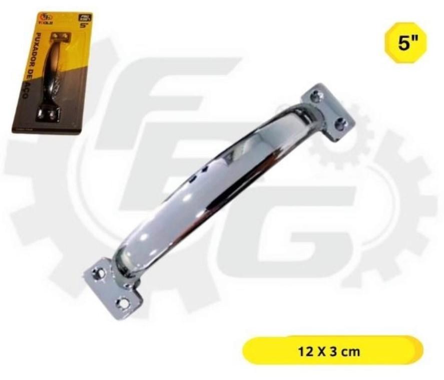 PUXADOR DE AÇO ALÇA CHAPA 5'' C/1 2X48