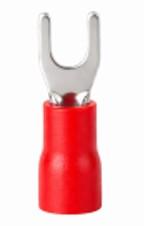 TERMINAL PRÉ ISOLADO GARFO 0,5mm2 a 1,5mm2SV1.25-3 PCTE. 20 PÇS. COR: VERMELHO