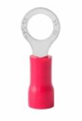 TERMINAL PRÉ ISOLADO OLHAL 0,5mm2 a 1,5mm2RV1.25-8 PCTE. 20 PÇS. COR: VERMELHO