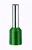 TERMINAL PRÉ ISOLADO ILHÓS TUBULAR E16-18PCTE. 20 PÇS. COR: VERDE