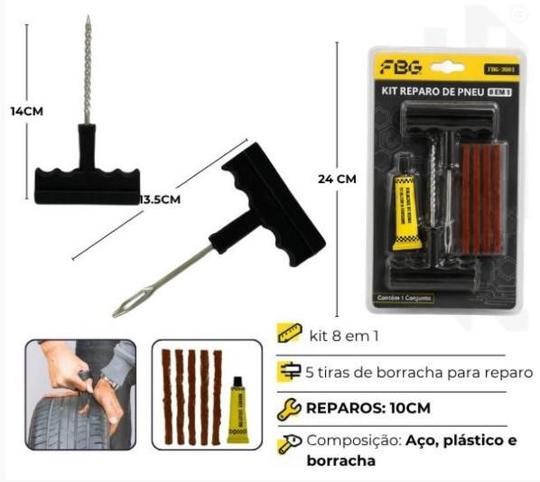 JOGO REPARO DE PNEUS - NOVO MODELO