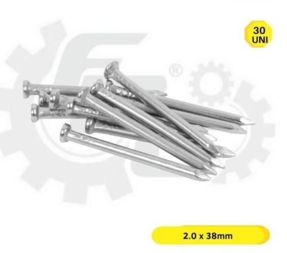 KIT PREGO DE ACO C/30 PCS 2.2X38MM 8X12