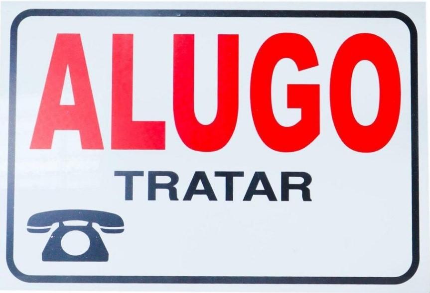 PLACA SINALIZACAO 20X30 ALUGO