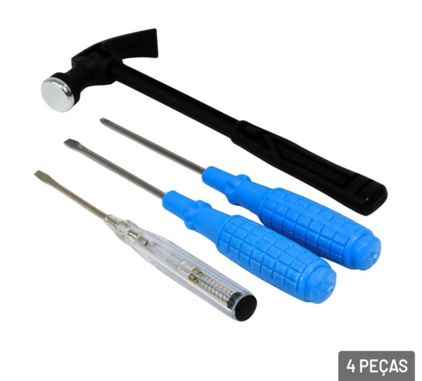KIT FERRAMENTAS 4 PEÇAS N.O.