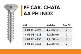 PF CAB. CHATA AA PH INOX 4,2X25MM