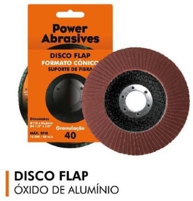 DISCO FLAP 115X22MM GRAO 40 - OXIDO ALUM