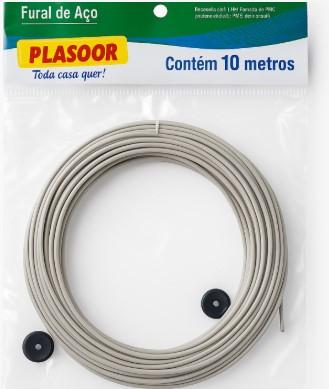 VARAL CORDAO SUPER AÇO REVESTIDO PVC 10M  PLASOOR